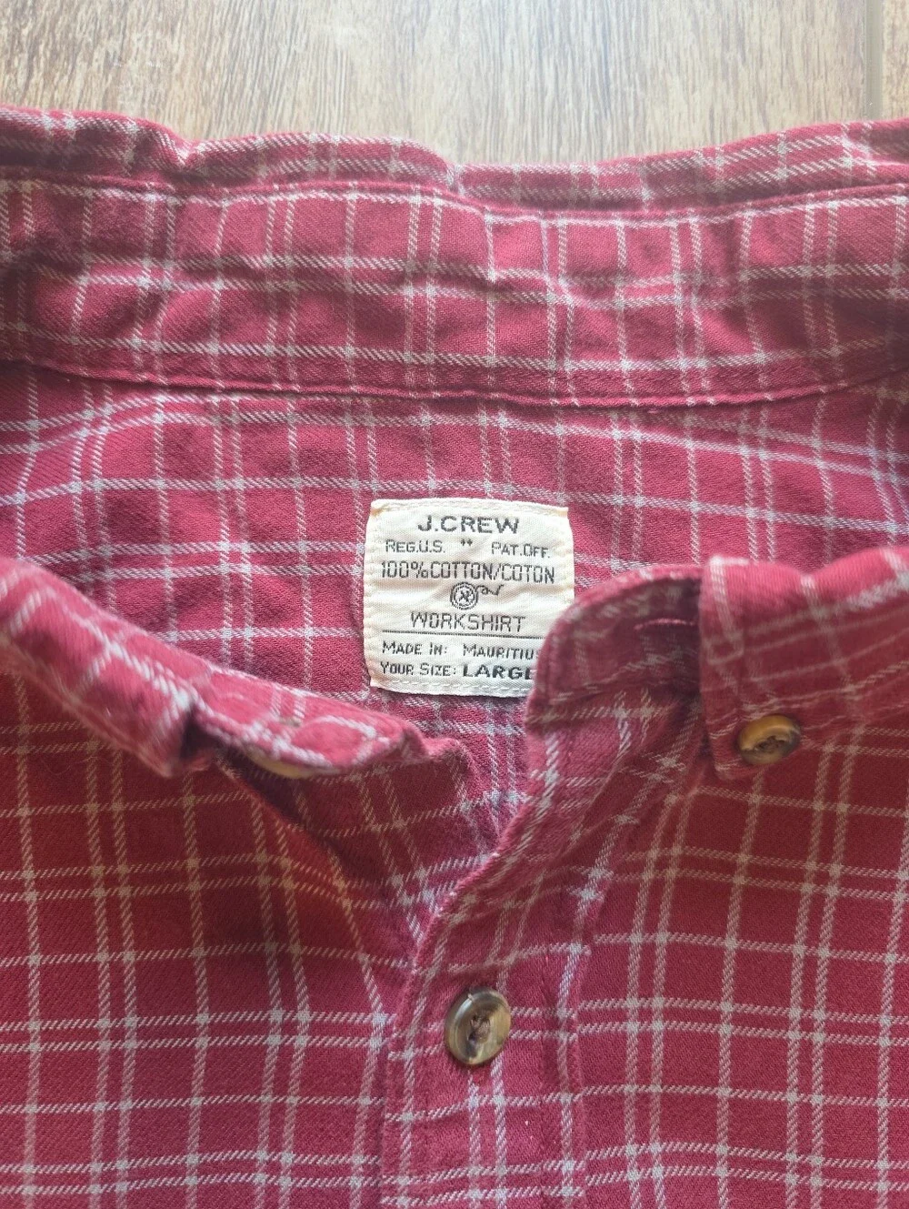 J.Crew - Heavyweight Flannel Workshirt 2-Shirt Bundle - Large - Red & Grey Blue